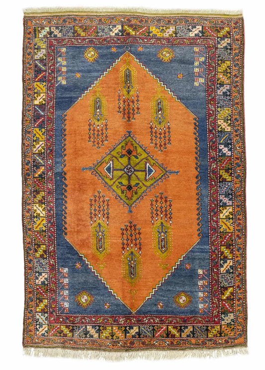 Luxury 100% Wool Handwoven Rug 280×180 cm – Premium Soft Texture | Traditional Artisan Craft | Durable & Natural Home Carpet