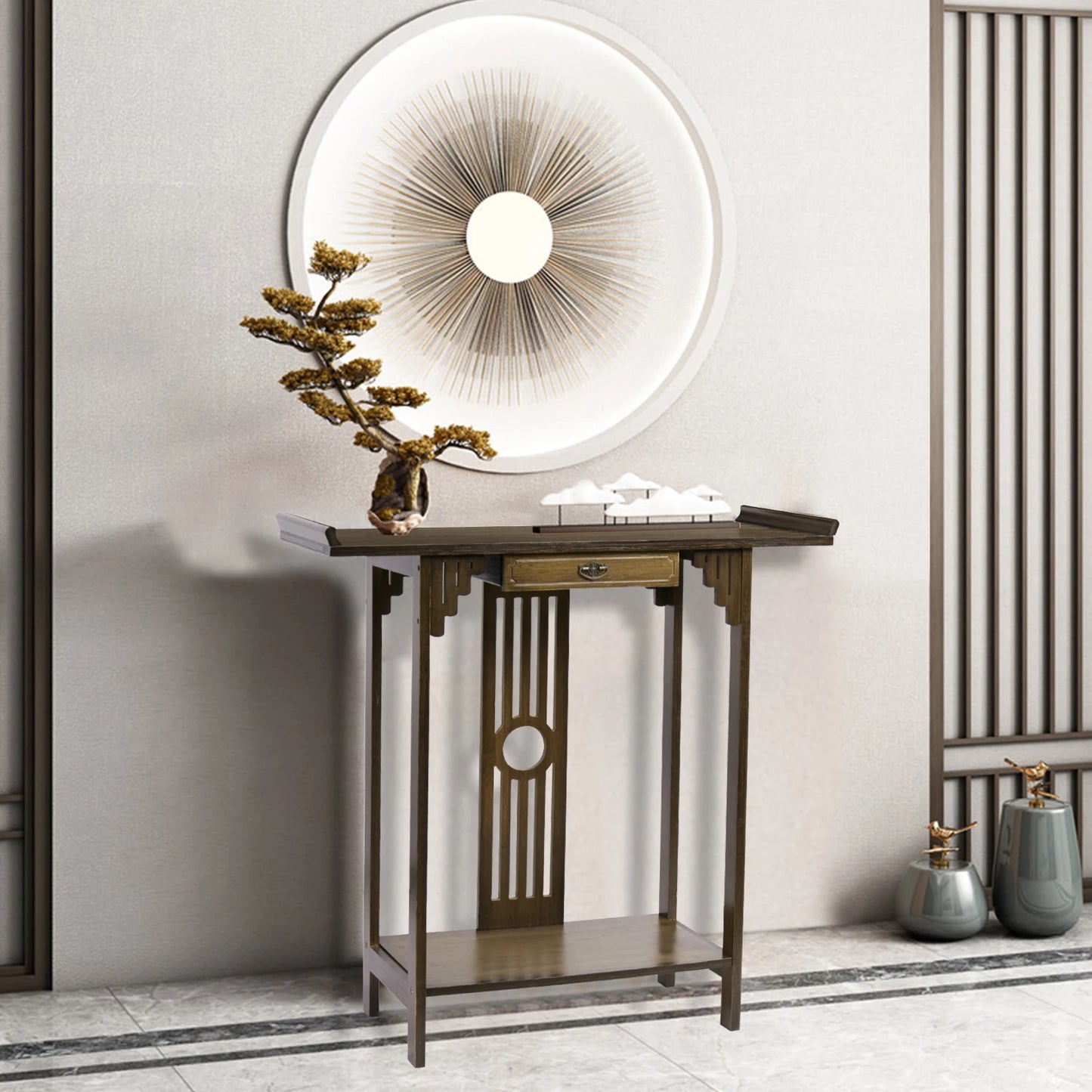 32" Console Table Rustic Sofa Table Accent Entryway Table for Living Room,Hallway Entrance