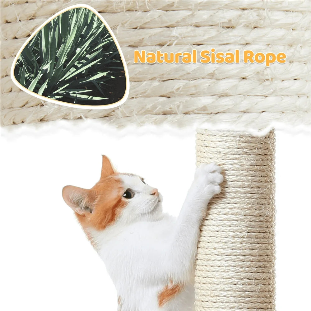 1PC 37inch Cat Tree Cat Tower With Natural Sisal