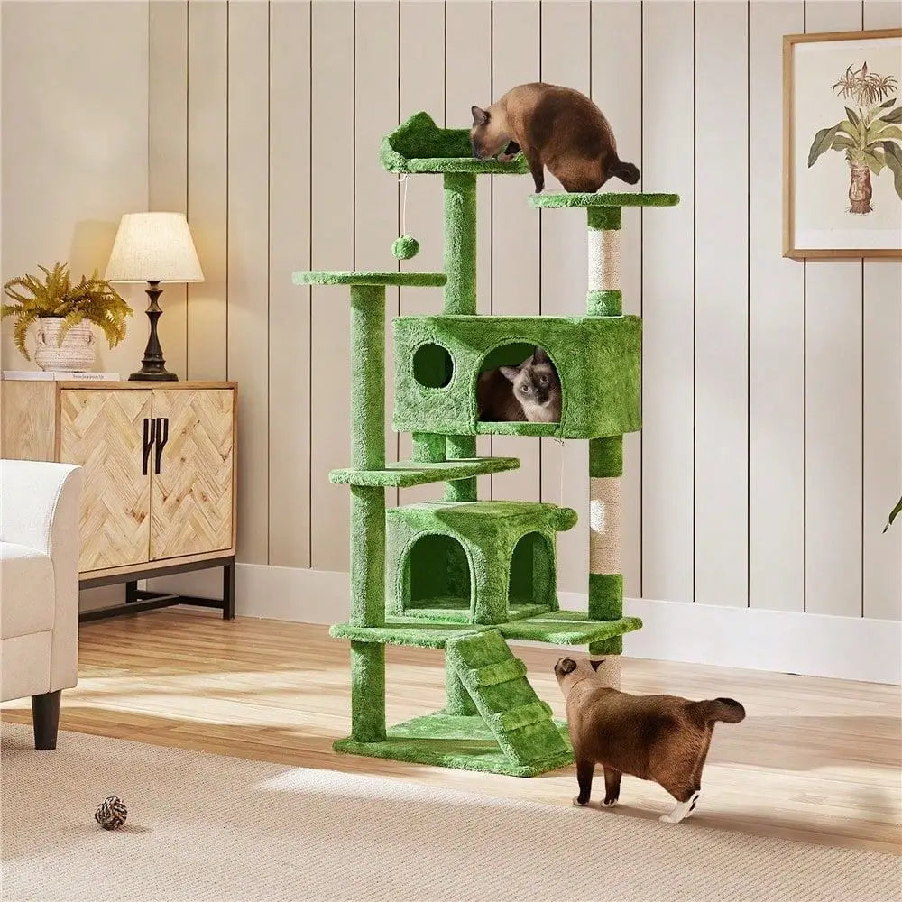 1pc Modern Cat Tree Tower Multilevel Cat Tower With Dangling Balls And Sisal ching Posts For Indoor Cats ching Climbi