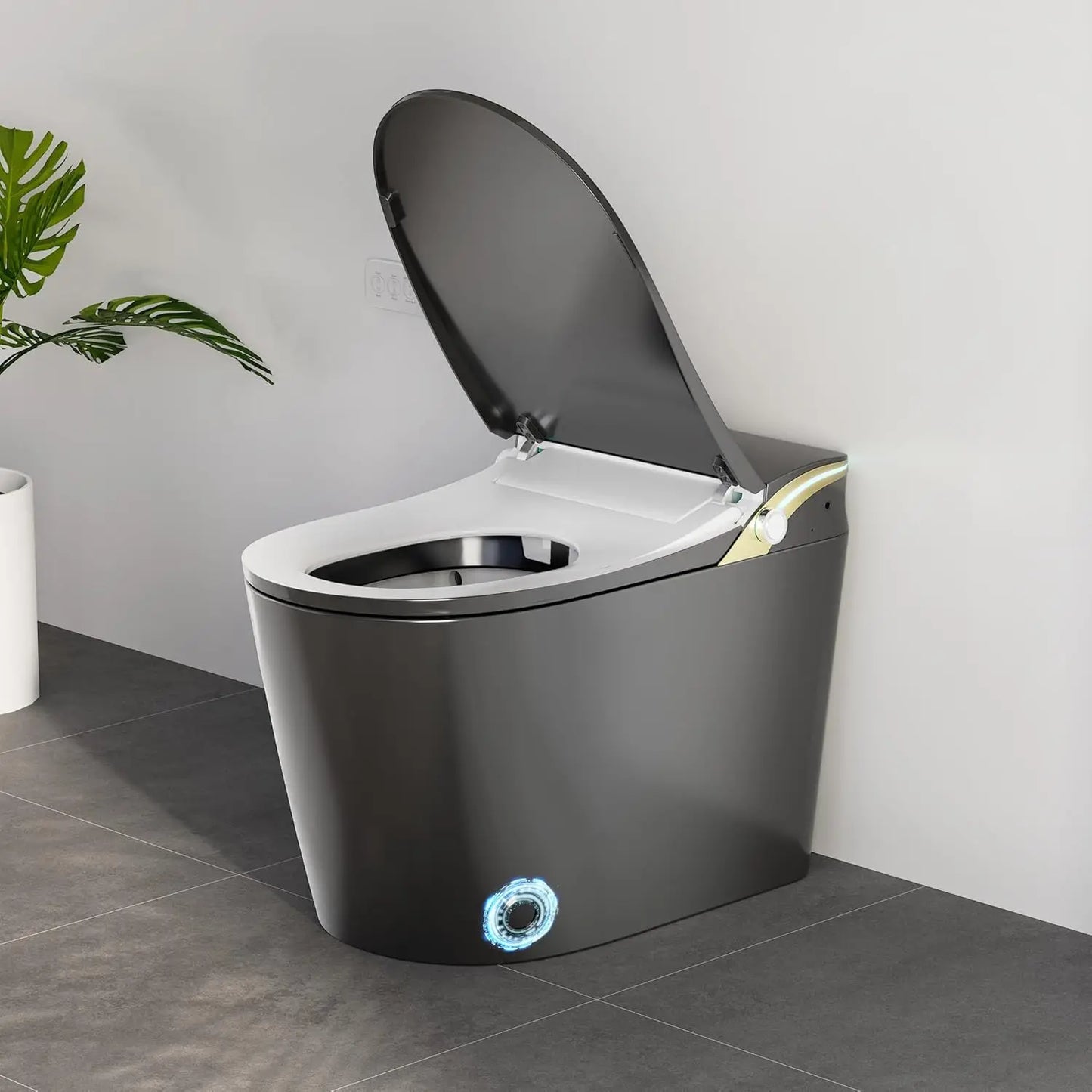 Smart Toilet,Tankless Toilets Dynamic Clean with Dryer, ADA Comfort Height One Piece Toilet with Warm Water, Customized