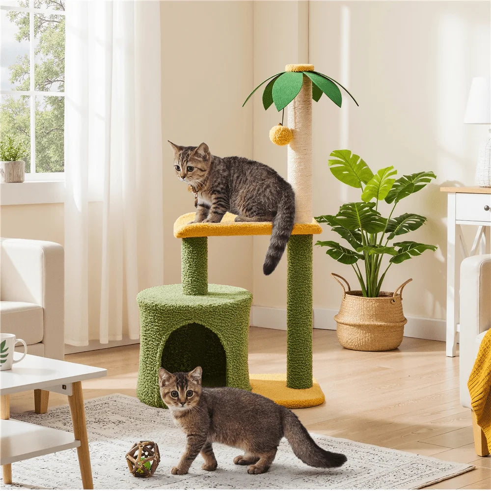 1PC 37inch Cat Tree Cat Tower With Natural Sisal