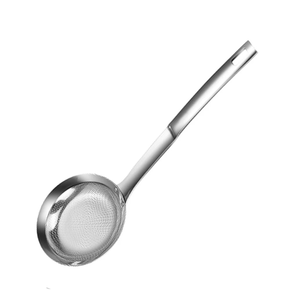 Fine Mesh Sieve Scoop Long Handle Hot Pot Skimmer Scoop Stainless Steel Kitchen Percolator Heat Resistant Kitchen Accessories