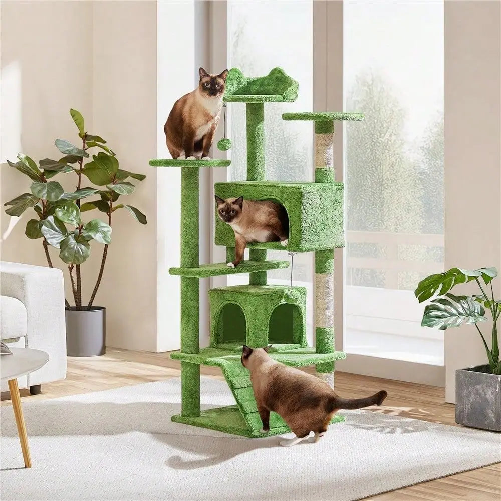 1pc Modern Cat Tree Tower Multilevel Cat Tower With Dangling Balls And Sisal ching Posts For Indoor Cats ching Climbi