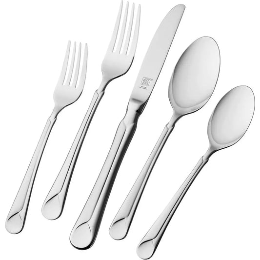 45-Piece 18/10 Stainless Steel Flatware Set, Dual Finish, Service for 8 with Serving Utensils