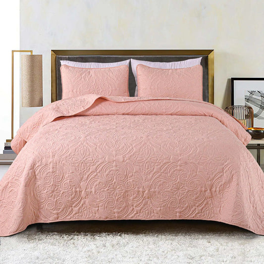 Mezcla Lightweight Vintage Quilt Bedding Set Soft Breathable Bedspreads Coverlets with Pillow Shams All Seasons Summer Bed Cover Blanket Home Decor
