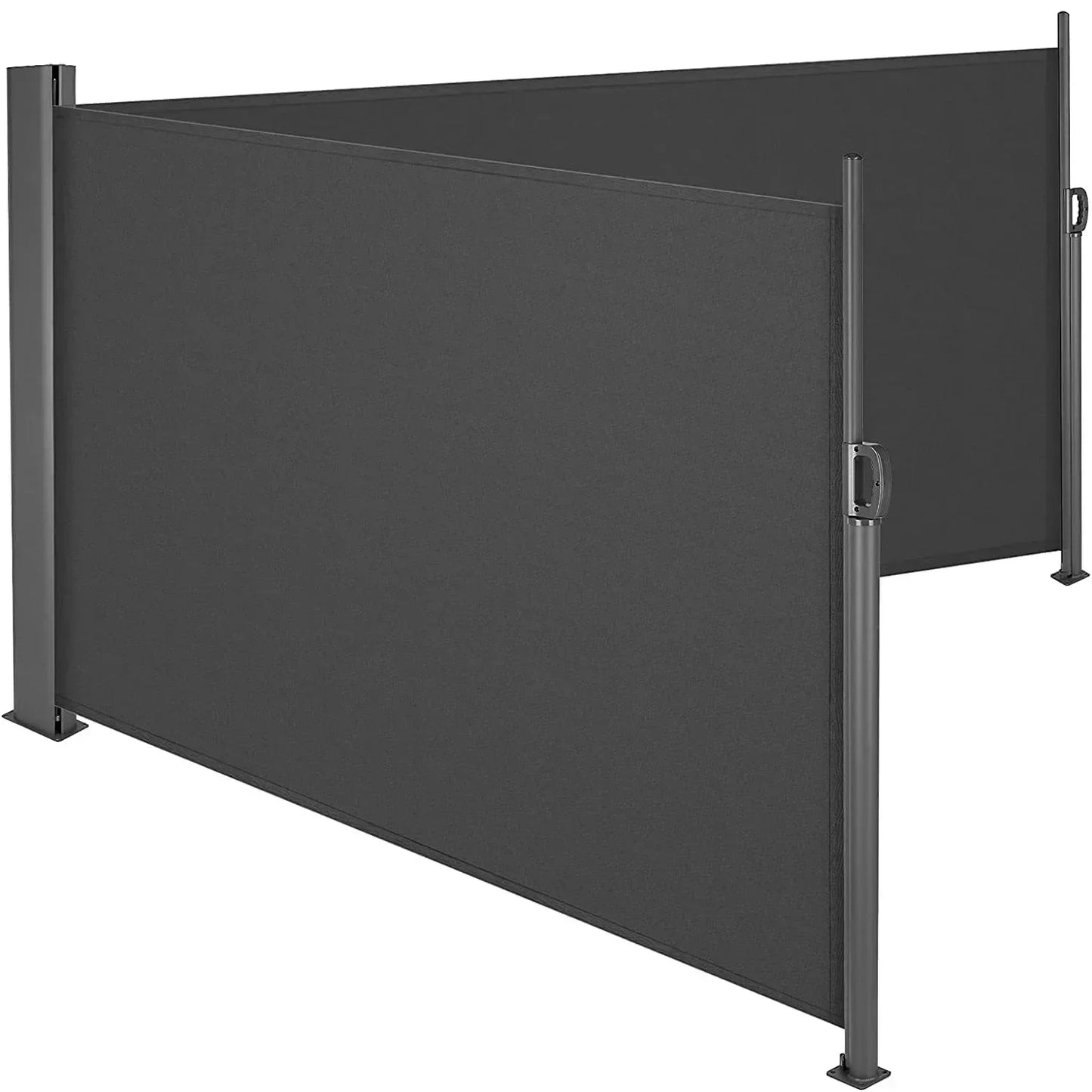 Retractable Side Awning Garden Sun Shade Screen Privacy Divider Deck Wind Fence Pool Shed Awning PU Coated