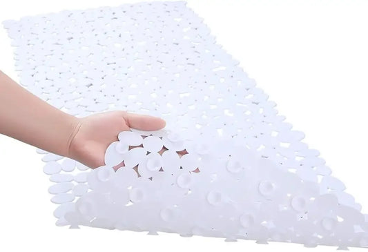 Safety Anti-slip Floor Mat Bath Bathroom Mat Tub Bath Shower Carpet Environmental Rubber Pebble Mats for Kids Elderly Disabled